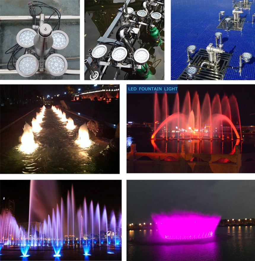 fountain led rgb light